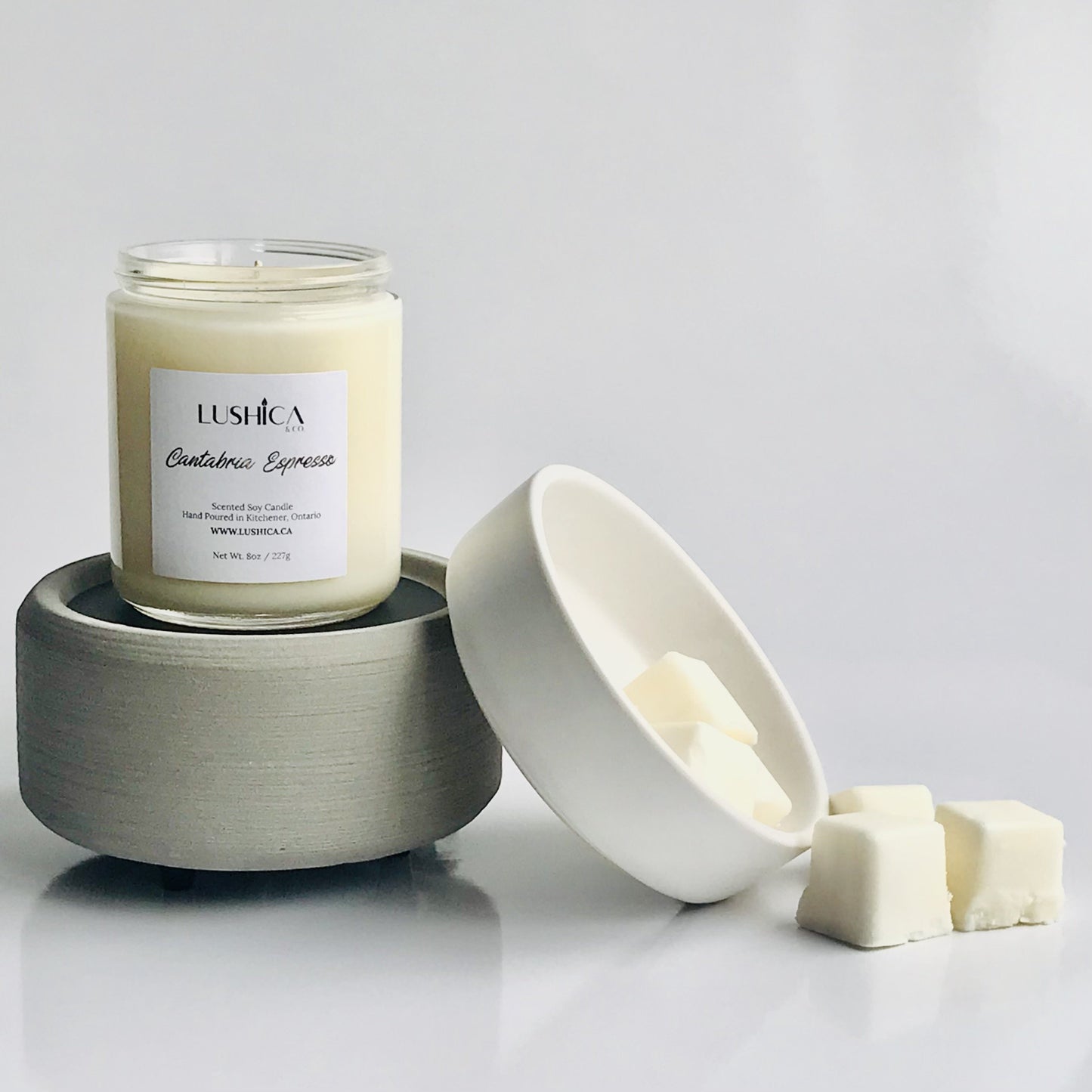 Gray Texture 2-in-1 Classic Fragrance Warmer *NEW