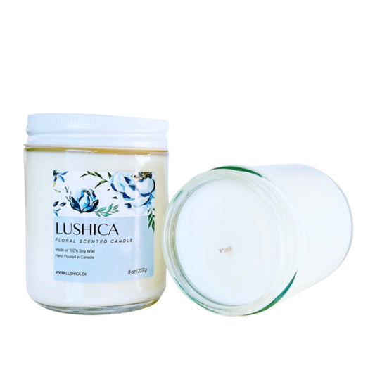 Lushica - Floral Scented Soy Candle