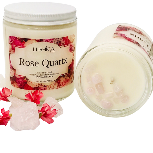Rose Quartz Soy Wax Candle